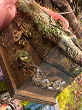 Load image into Gallery viewer, Handsculpted Dragon Dice Box – Fantasy RPG Dice Holder with Dragon Eye Design – DnD Storage for Tabletop Games