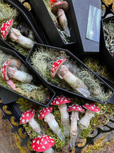 Load image into Gallery viewer, Magical Amanita Muscaria Crystal Pendants and Ornaments