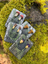 Load image into Gallery viewer, Handmade Mushroom Hair Pins: Goblincore pair