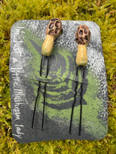 Load image into Gallery viewer, Handmade Mushroom Hair Pins: Goblincore pair