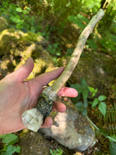 Load image into Gallery viewer, Quartz Crystal Wands – Handcrafted from River wood