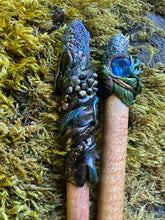Load image into Gallery viewer, Enchanted Peacock Crystal Hair Stick