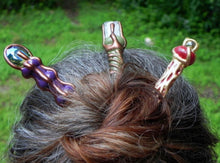 Load image into Gallery viewer, Magical Blue Hair Sticks