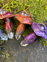 Load image into Gallery viewer, Crystal Mushroom Peeper pendants