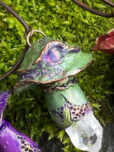 Load image into Gallery viewer, Crystal Mushroom Peeper pendants
