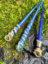 Load image into Gallery viewer, Magical Blue Hair Sticks