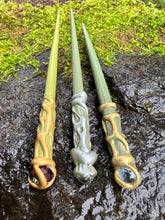 Load image into Gallery viewer, Leafy Green Hair Sticks