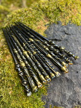 Load image into Gallery viewer, Black and Gold Magic Wands