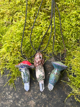 Load image into Gallery viewer, Crystal Mushroom Charm – Witchy &amp; Cottagecore Pendant
