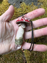 Load image into Gallery viewer, Magical Amanita Muscaria Crystal Pendants and Ornaments
