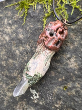 Load image into Gallery viewer, Crystal Mushroom Charm – Witchy &amp; Cottagecore Pendant

