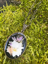 Load image into Gallery viewer, Resin jewelry - Pressed flower pendant - Terrarium jewelery - Gift for her - Forest witch
