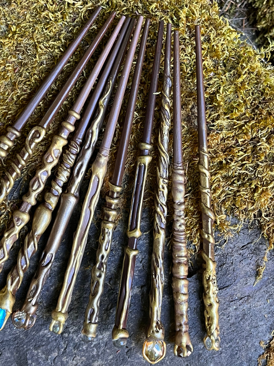 Magical Woodland Wands Enchanted with Gold
