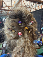 Load image into Gallery viewer, Handmade Mushroom Hair Pins: Goblincore pair
