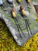 Load image into Gallery viewer, Handmade Mushroom Hair Pins: Goblincore pair
