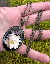 Load image into Gallery viewer, Resin jewelry - Pressed flower pendant - Terrarium jewelery - Gift for her - Forest witch
