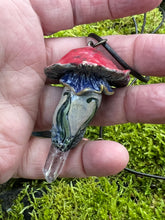 Load image into Gallery viewer, Crystal Mushroom Charm – Witchy &amp; Cottagecore Pendant
