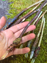 Load image into Gallery viewer, Quartz Crystal Wands – Handcrafted from Forest Gifted Wood
